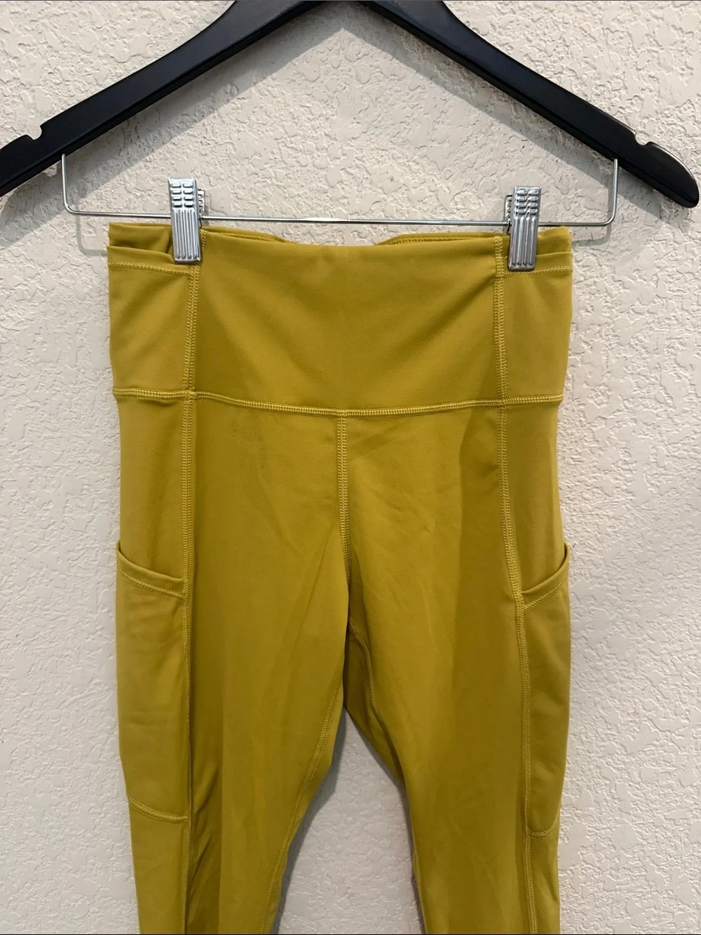 Lululemon High-Waist Pocket Leggings in Mustard Yellow size 4